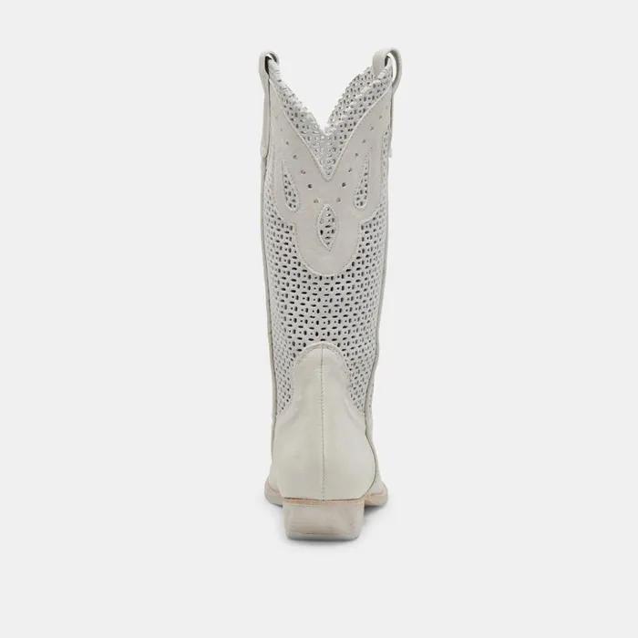 Ranch Boots Ivory Leather Women Dolce Vita Boots and Booties
