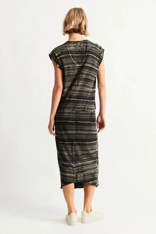 Raquel Allegra Brush Black Cocoon Dress Women Sweaters and Knits