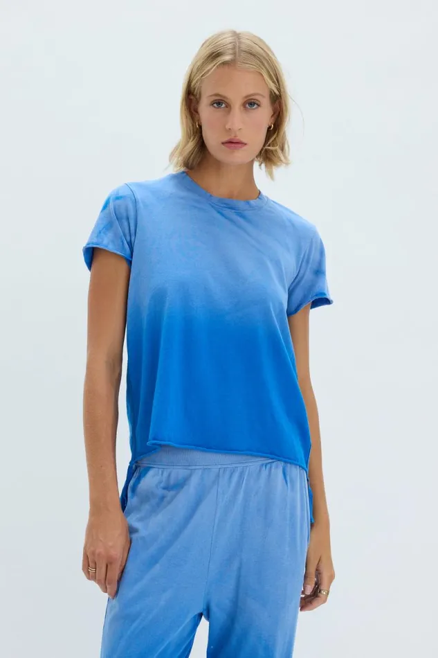 Raquel Allegra Faded Lapis Liana Tee Women Tops
