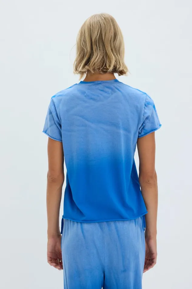 Raquel Allegra Faded Lapis Liana Tee Women Tops