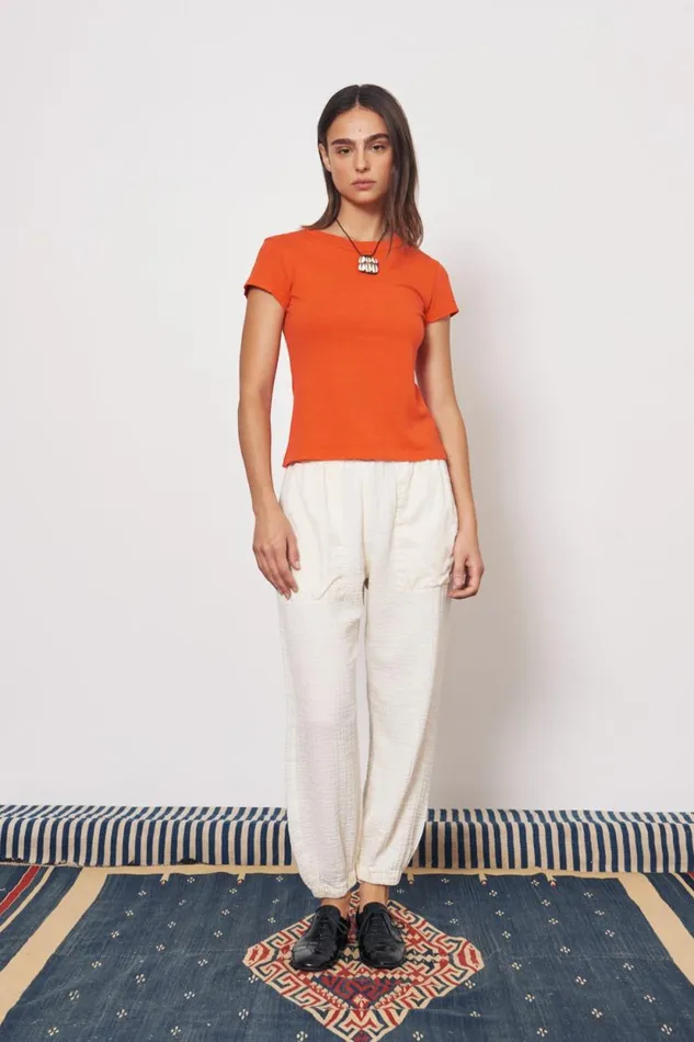 Raquel Allegra Tomato Liv Tee Women TShirts