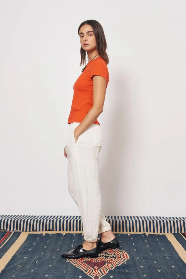 Raquel Allegra Tomato Liv Tee Women TShirts