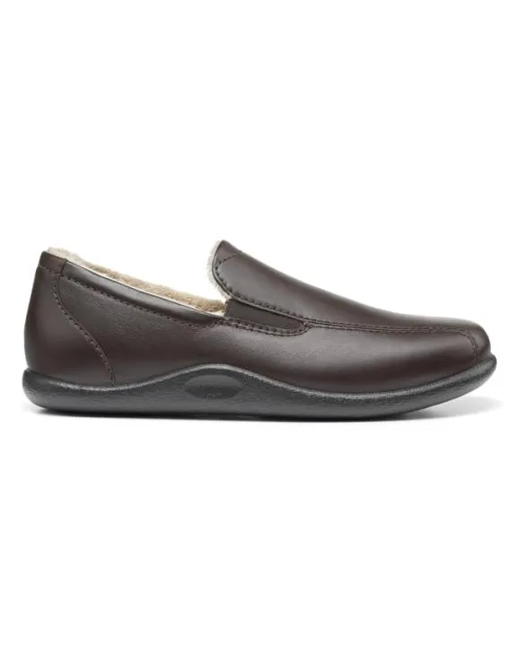 Relax Slippers Dark Brown Mens Hotter Slippers