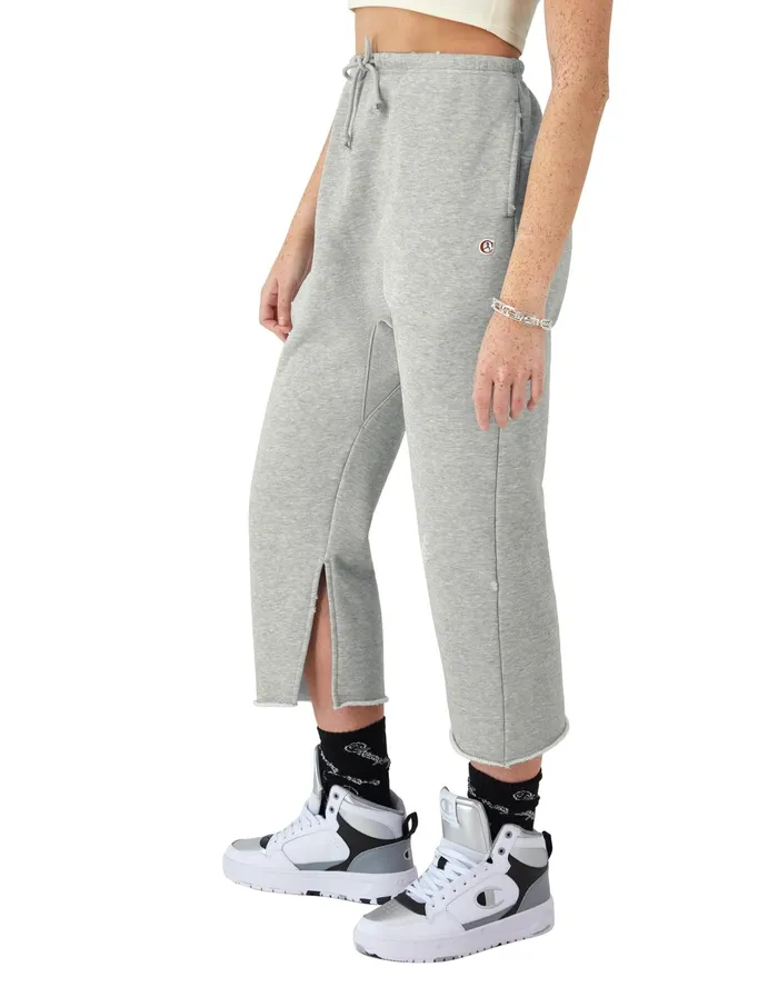 Reverse Weave Femme Pants Vintage Wash C Logo Time Capsule Oxford Grey Women Champion Pants