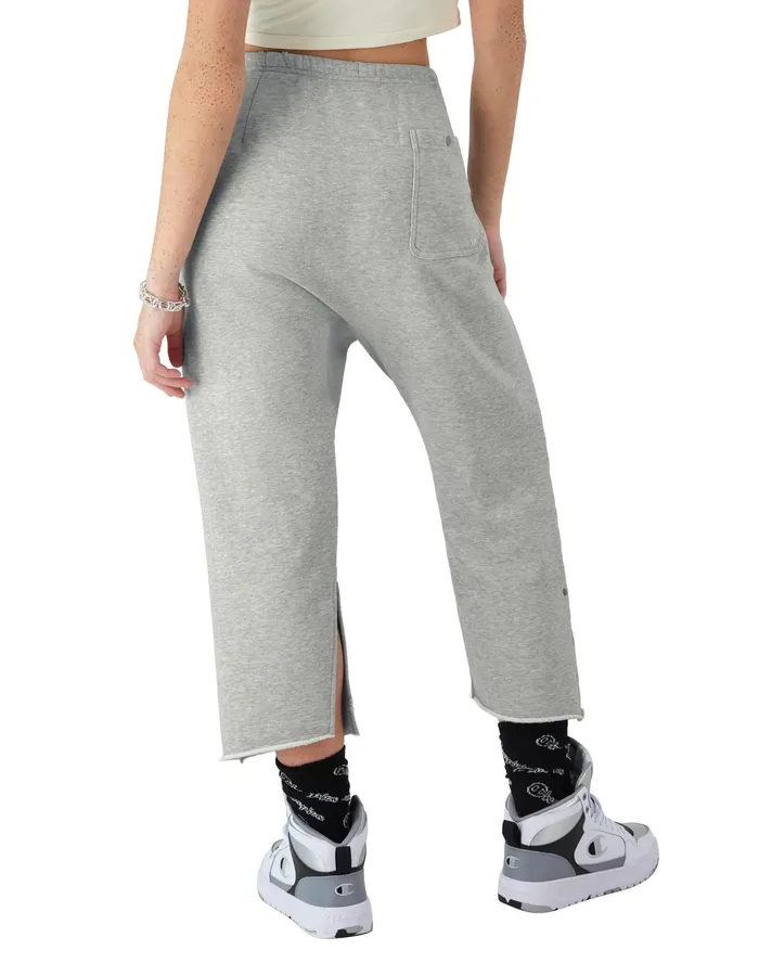 Reverse Weave Femme Pants Vintage Wash C Logo Time Capsule Oxford Grey Women Champion Pants