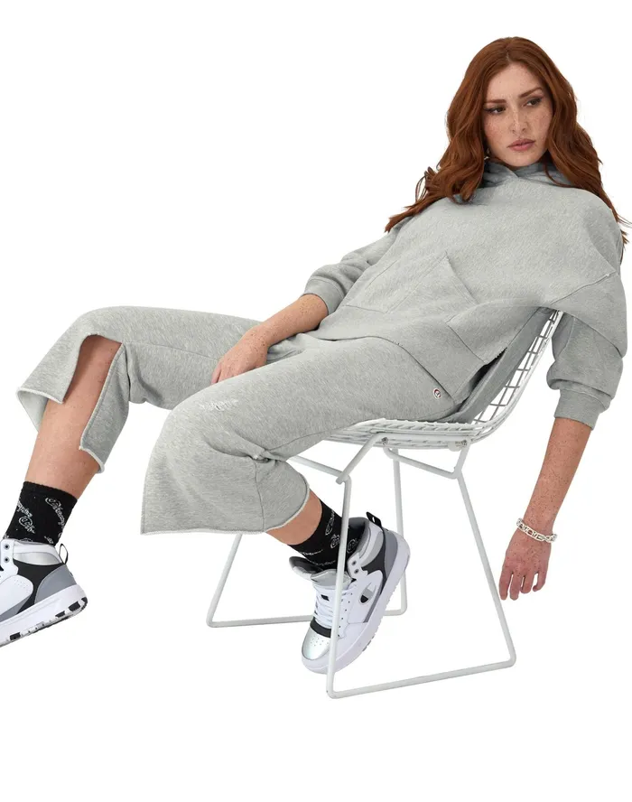 Reverse Weave Femme Pants Vintage Wash C Logo Time Capsule Oxford Grey Women Champion Pants