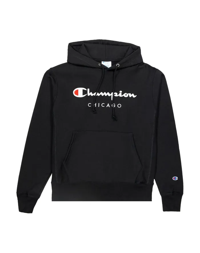 Reverse Weave Hoodie Chicago Black MenWomen Champion Hoodies and Sweatshirts