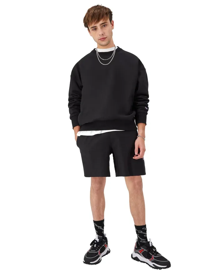 Reverse Weave Stadium Crewneck Sweatshirt Black Men Champion Hoodies and Sweatshirts