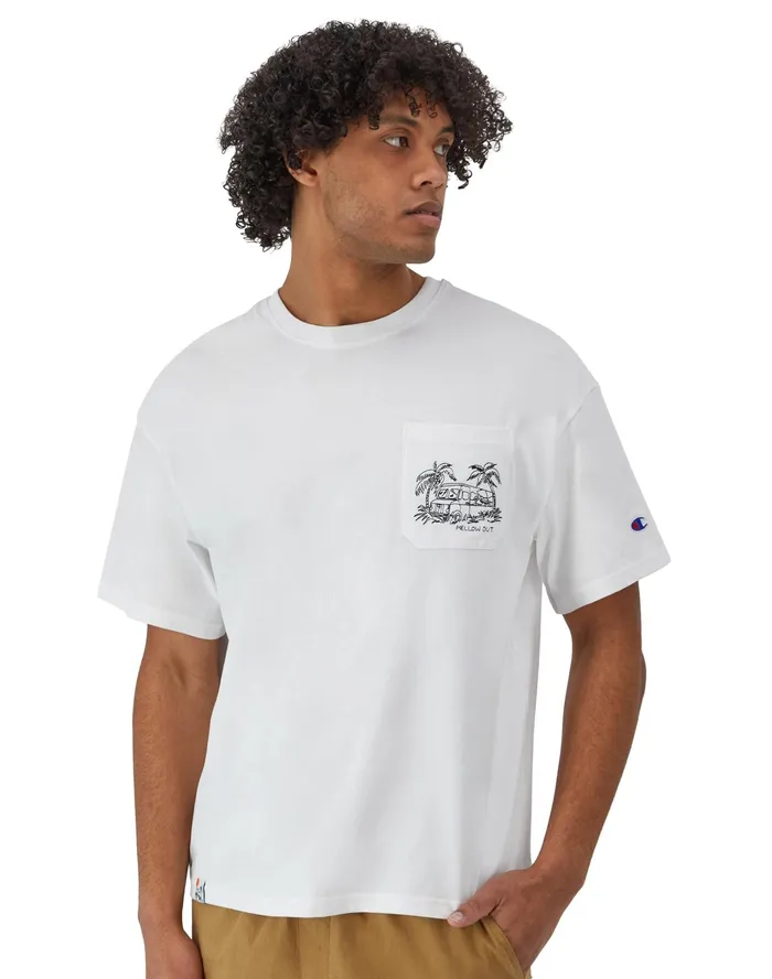 Rochester ShortSleeve TShirt Vacation Surplus White Men Champion TShirts and Tops