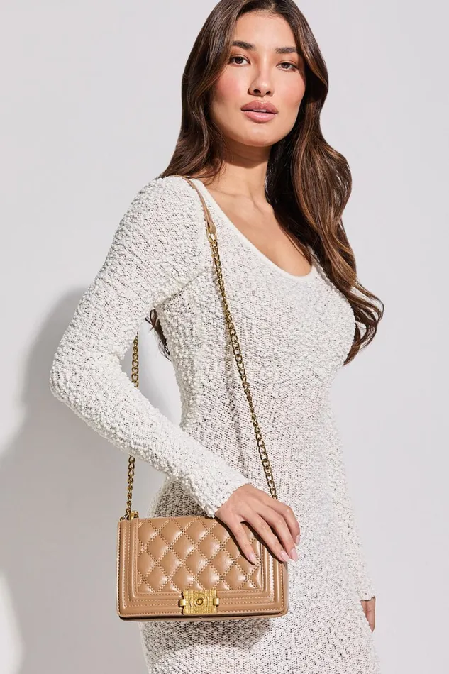 Rome Bag 8211 Quilted Cross Body Bag In Brown Women Showpo Bags