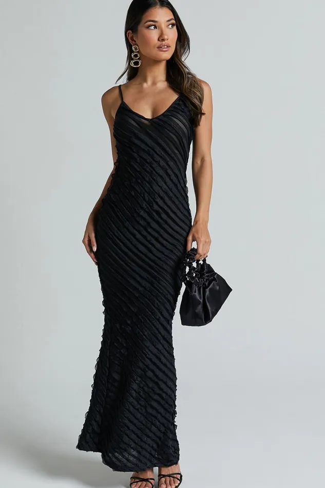 Runaway The Label 8211 Opaline Maxi Dress In Black Women Showpo Dresses
