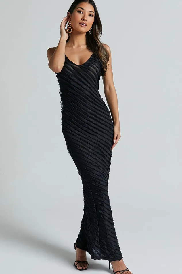 Runaway The Label 8211 Opaline Maxi Dress In Black Women Showpo Dresses