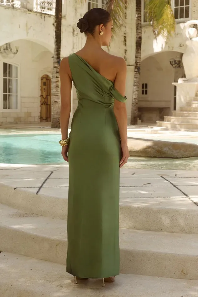 Runaway The Label Bridesmaids Dresses GIA MAXI DRESS Olive 8211 Women