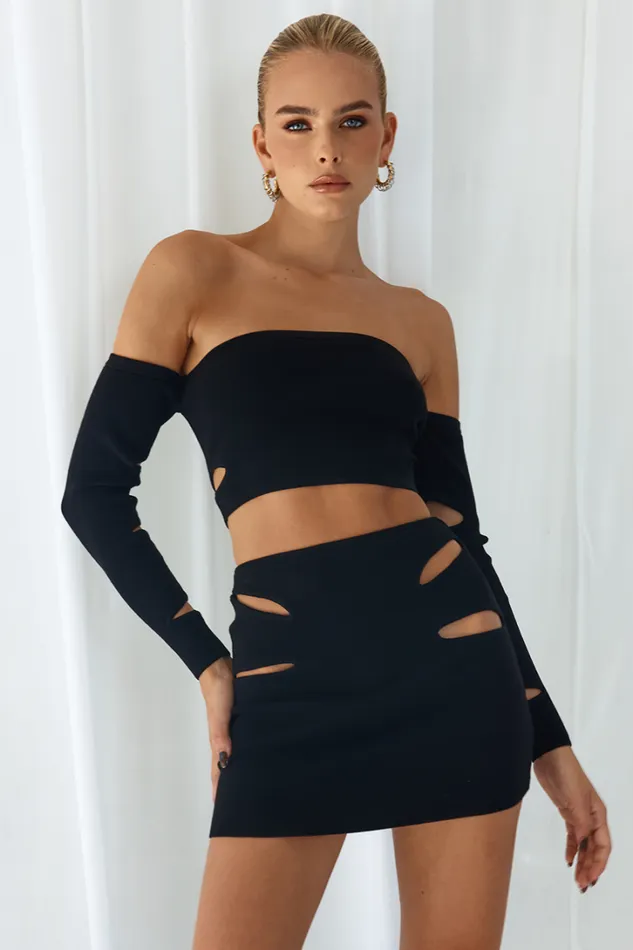Runaway The Label Crops LEONE TOP Black 8211 Women Runaway The Label Crops LEONE TOP Black 8211 Women