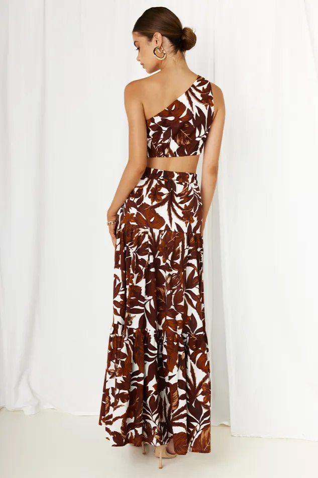Runaway The Label Crops Lorelei Top Chocolate Floral 8211 Women Runaway The Label Crops Lorelei Top Chocolate Floral 8211 Women