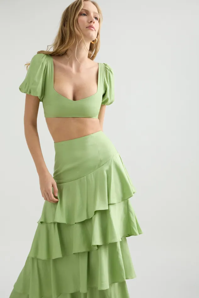 Runaway The Label Crops Priya Top Matcha 8211 Women Runaway The Label Crops Priya Top Matcha 8211 Women