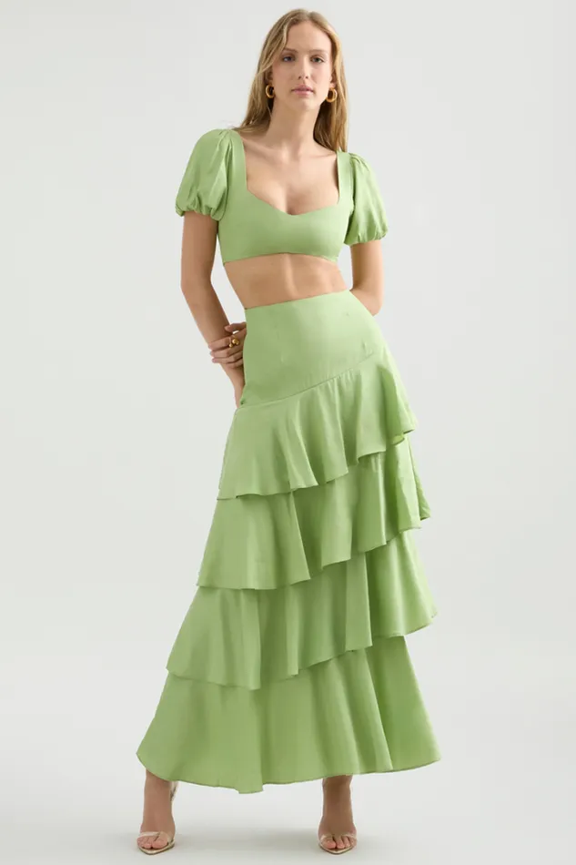 Runaway The Label Crops Priya Top Matcha 8211 Women Runaway The Label Crops Priya Top Matcha 8211 Women