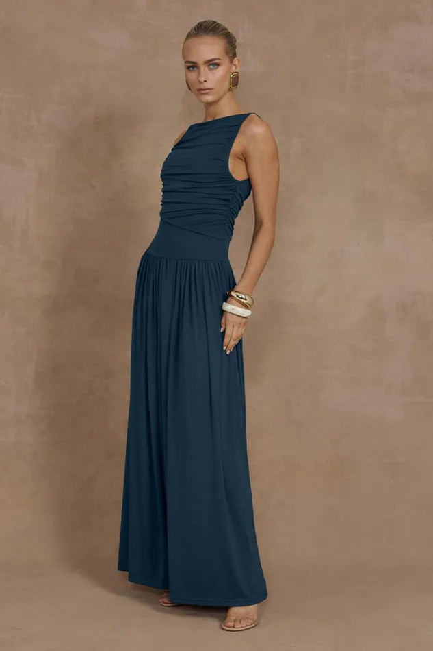 Runaway The Label Evening Dresses NALLA MAXI DRESS Steel 8211 Women