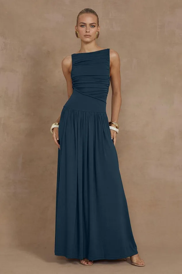 Runaway The Label Evening Dresses NALLA MAXI DRESS Steel 8211 Women