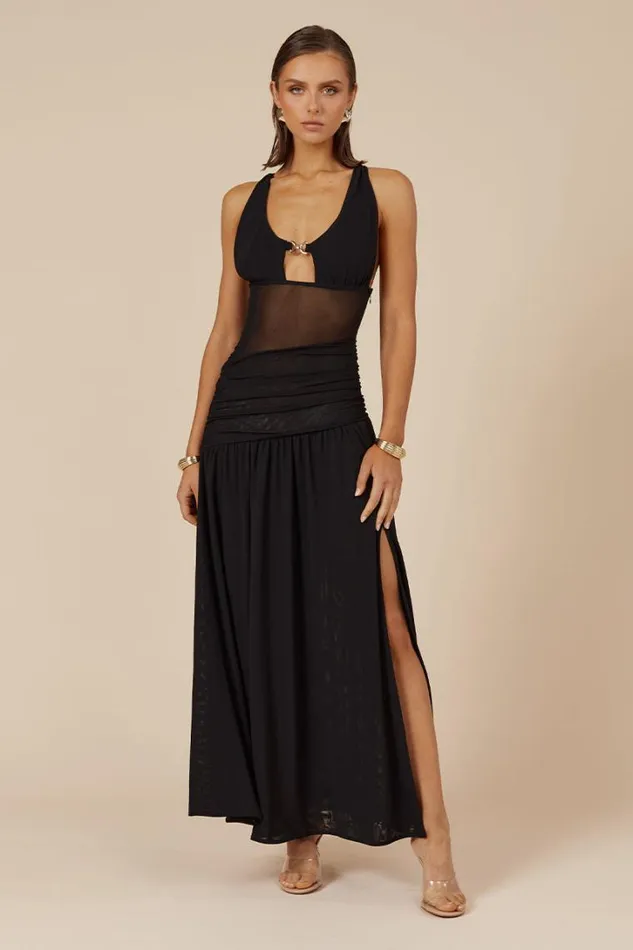 Runaway The Label Maxi Dresses DENVER MAXI DRESS Black 8211 Women