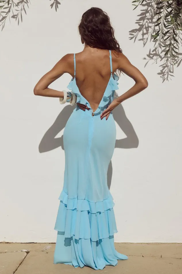 Runaway The Label Maxi Dresses NAMARI MAXI DRESS Light Blue 8211 Women