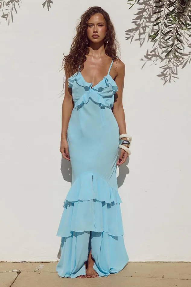Runaway The Label Maxi Dresses NAMARI MAXI DRESS Light Blue 8211 Women