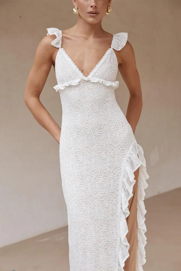 Runaway The Label Maxi Dresses ORLEAN MAXI DRESS White 8211 Women
