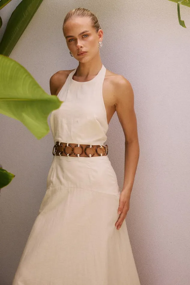 Runaway The Label Maxi Dresses RAFINA MAXI DRESS Sand 8211 Women
