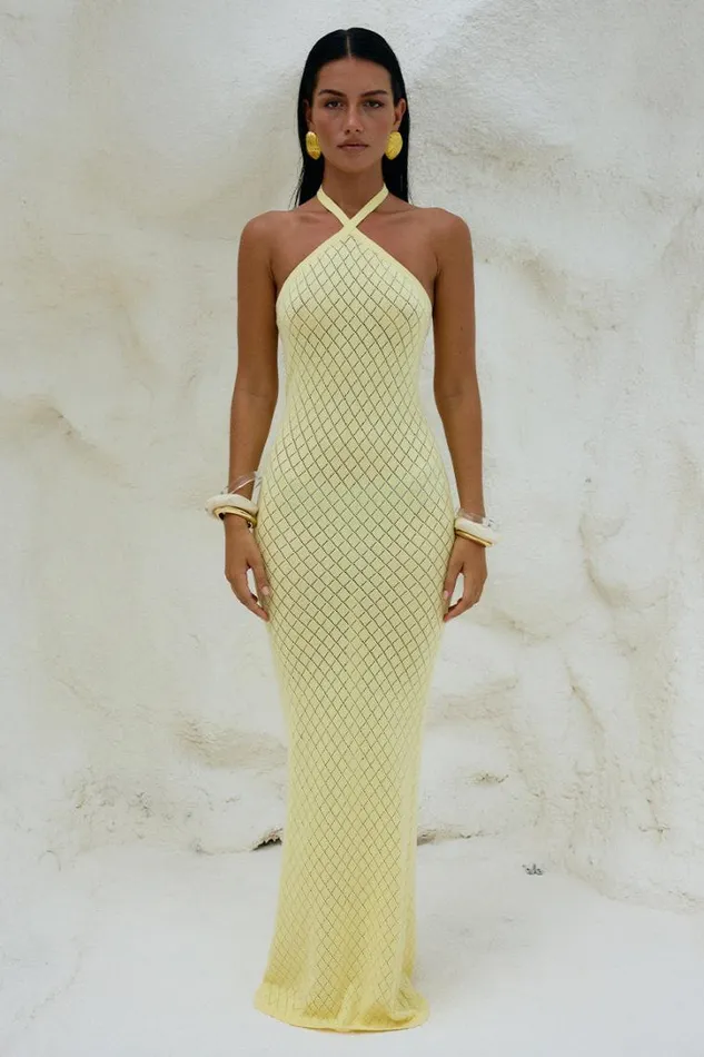 Runaway The Label Maxi Dresses SIMI MAXI DRESS Lemon 8211 Women