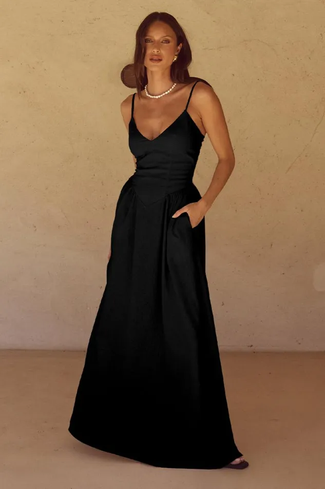 Runaway The Label Maxi Dresses ZEPHY MAXI DRESS Black 8211 Women