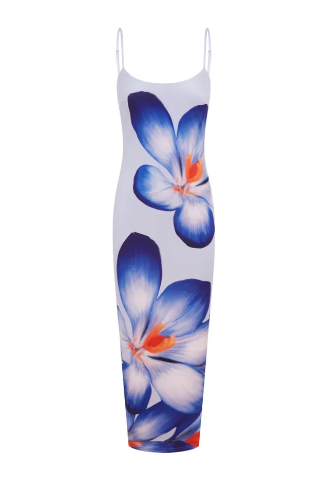 Runaway The Label Midi Dresses DEIA MIDI DRESS Violet Flower 8211 Women
