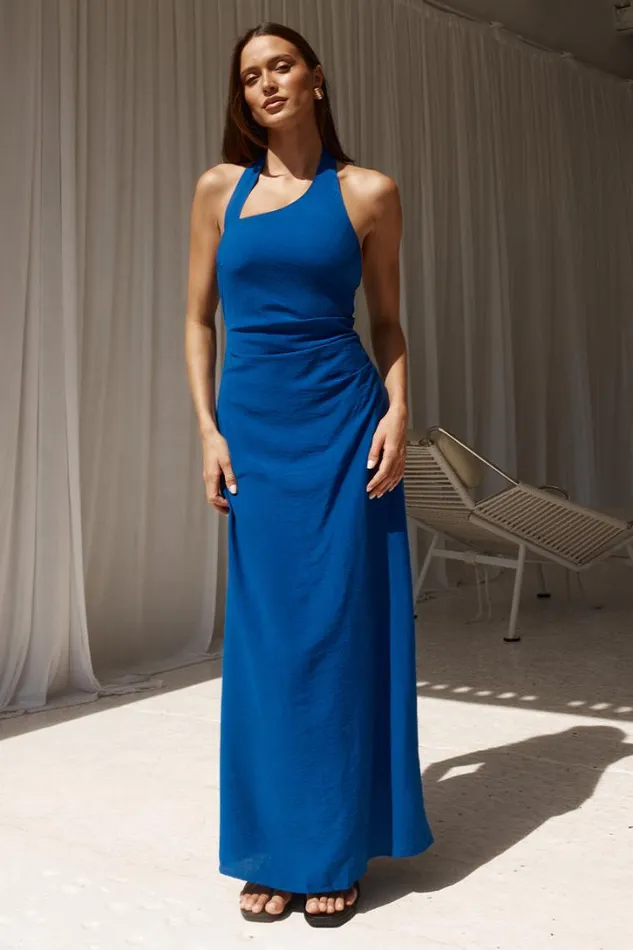 Runaway The Label Midi Dresses ELERA MIDI DRESS Cobalt 8211 Women
