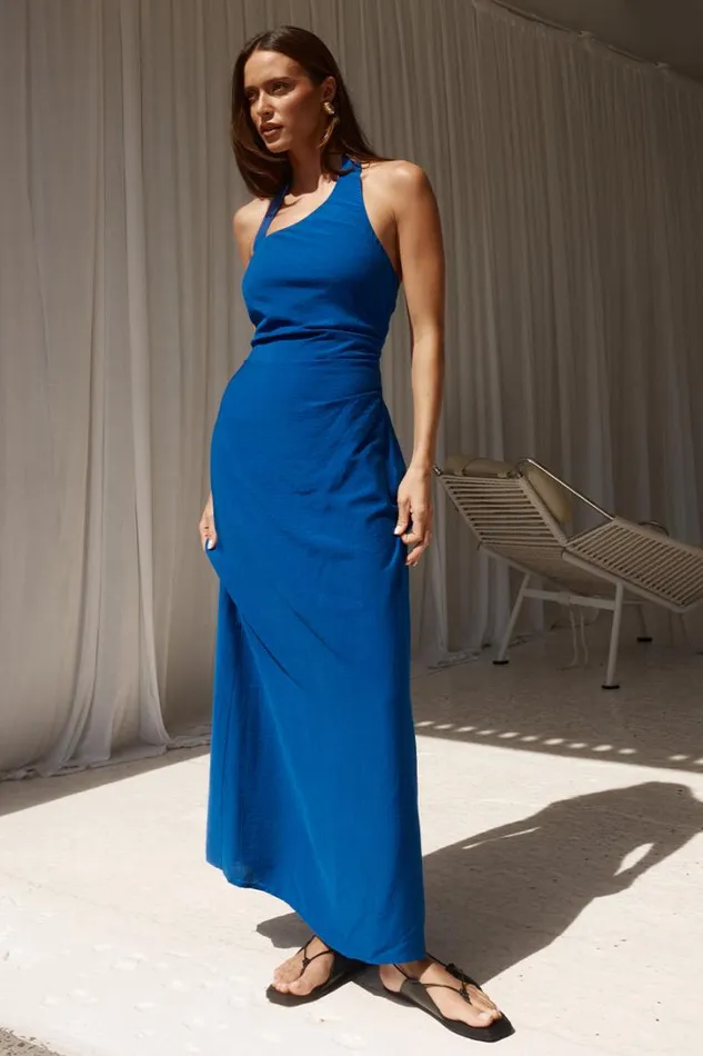 Runaway The Label Midi Dresses ELERA MIDI DRESS Cobalt 8211 Women