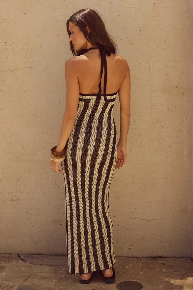 Runaway The Label Midi Dresses ZIGGY MIDI DRESS Blacksand 8211 Women
