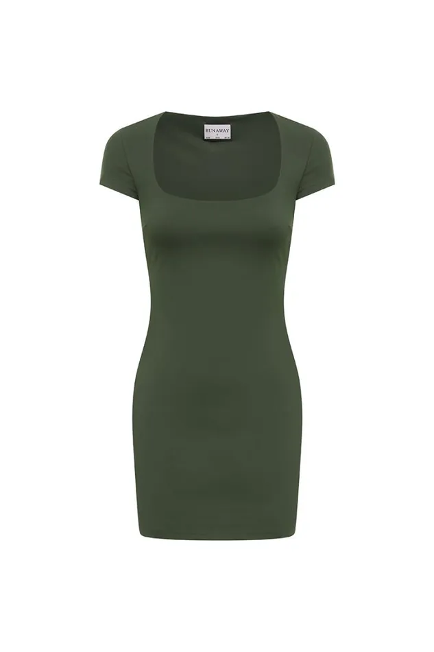 Runaway The Label Mini Dresses FINLEY MINI DRESS Khaki 8211 Women