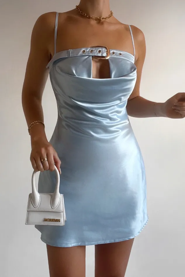 Runaway The Label Mini Dresses LOXANA MINI DRESS Sky Blue 8211 Women