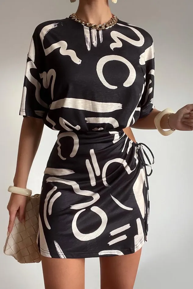 Runaway The Label Mini Dresses SIMONA MINI DRESS York Black 8211 Women