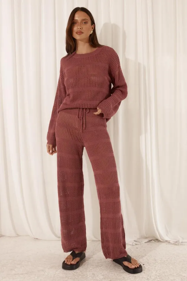 Runaway The Label Pants CRAWFORD PANT Rose 8211 Women