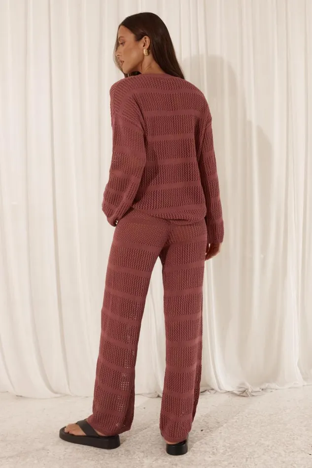 Runaway The Label Pants CRAWFORD PANT Rose 8211 Women