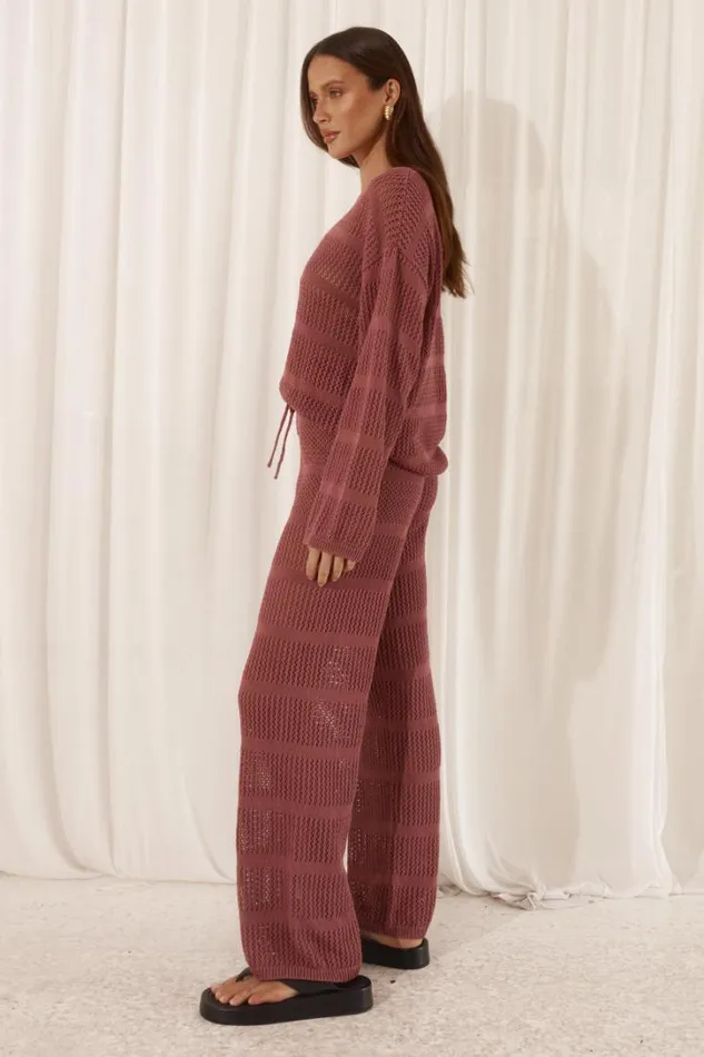 Runaway The Label Pants CRAWFORD PANT Rose 8211 Women