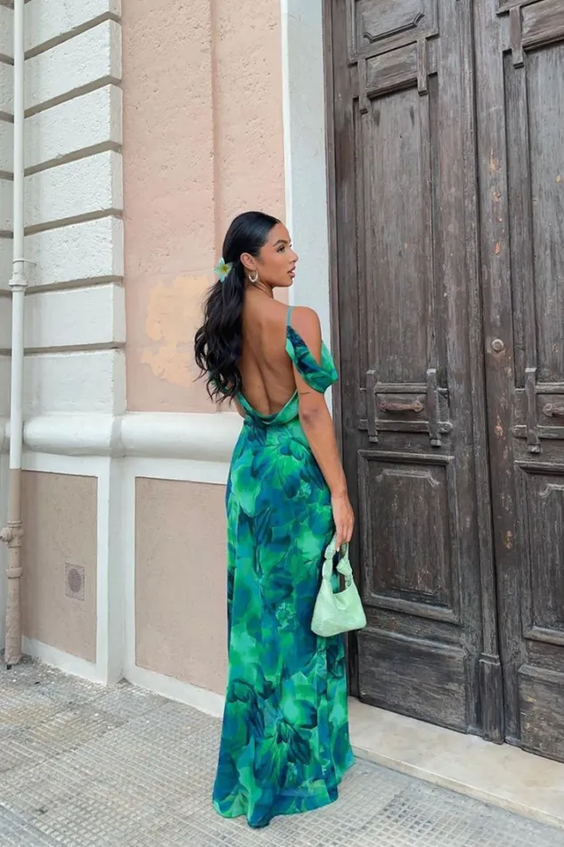 Runaway The Label Race Day Dresses LITSA MAXI DRESS Calista Green 8211 Women