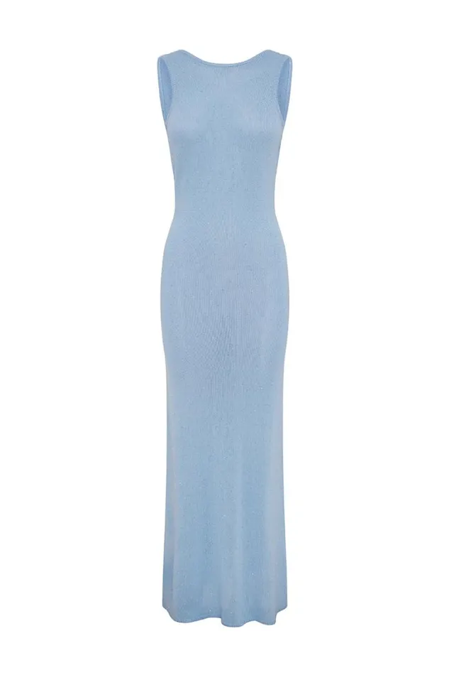 Runaway The Label Sequin Dresses ADRIANA MAXI DRESS Sky Blue 8211 Women
