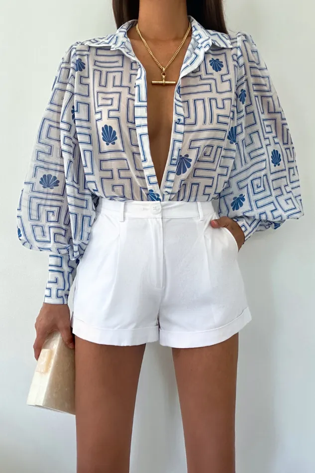 Runaway The Label Shirts and Blouses FLEETWOOD BLOUSE Arienzo Blue 8211 Women