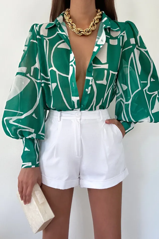 Runaway The Label Shirts and Blouses FLEETWOOD BLOUSE Giani Green 8211 Women