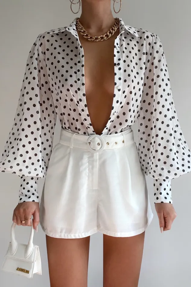 Runaway The Label Shirts and Blouses FLEETWOOD BLOUSE White Polka 8211 Women