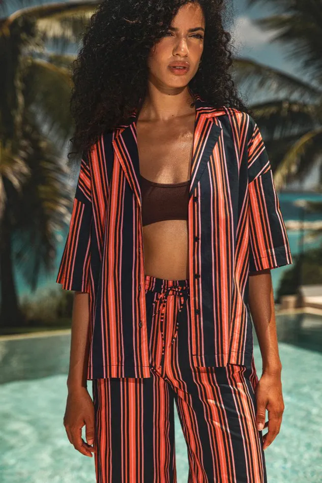 Runaway The Label Shirts and Blouses GABBIE TOP Orangenavy 8211 Women