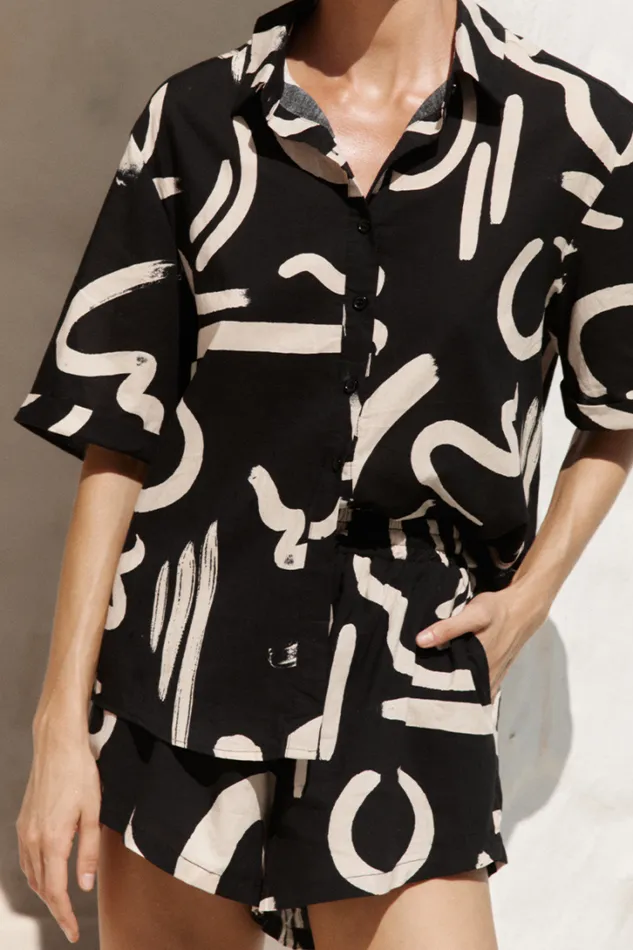 Runaway The Label Shirts and Blouses YORK COTTON SHIRT Blacksand 8211 Women Runaway The Label Shirts and Blouses YORK COTTON SHIRT Blacksand 8211 Women