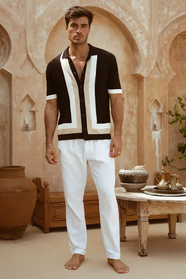 Runaway The Label Shirts DARIUS SHIRT Black Multi 8211 Men