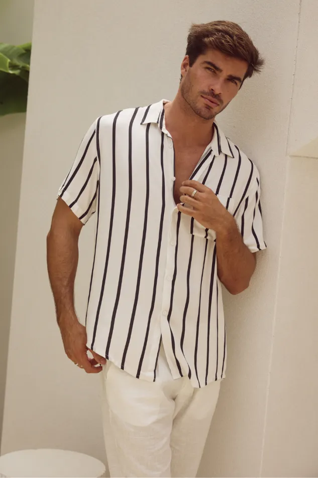 Runaway The Label Shirts ELIJAH SHIRT Whiteblack 8211 Men