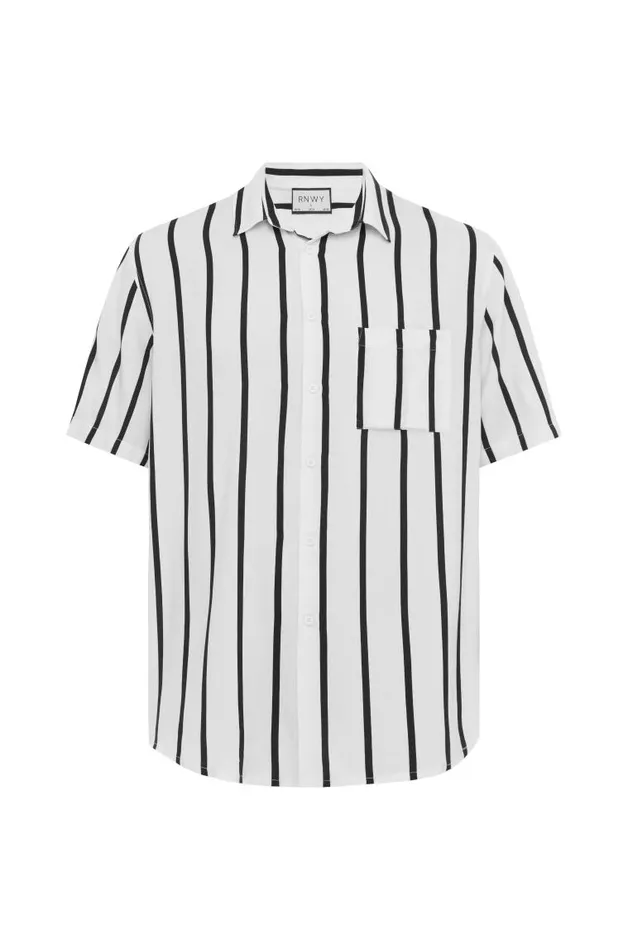Runaway The Label Shirts ELIJAH SHIRT Whiteblack 8211 Men